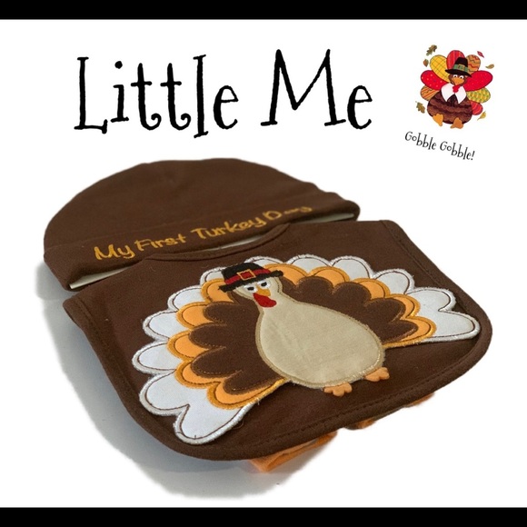 LITTLE ME My First Thanksgiving Set 0-12 months - Picture 1 of 6
